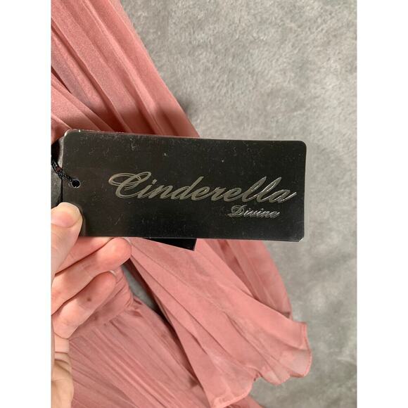 Cinderella Divine Dress Women's 6 Rose Pleated Bridesmaid Prom Formal Elegant - Picture 5 of 14